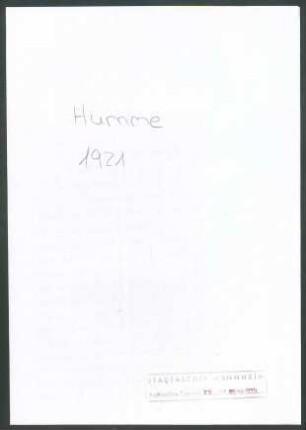 Humme, A[& ] A[& ], Scheveningen und Den Haag, an Wichert