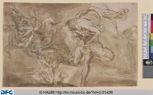 Orpheus flieht vor den Erinnyen
