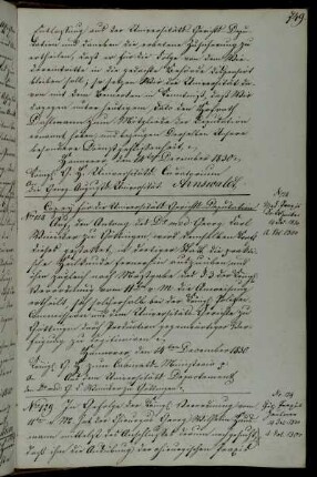 Approbation des Chirurgen Hausmann.