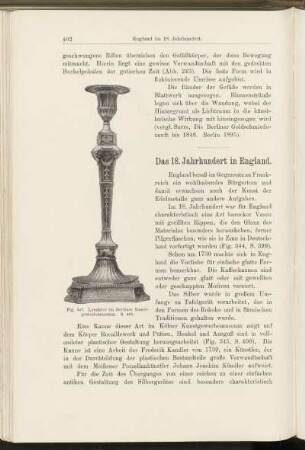 Das 18. Jahrhundert in England.
