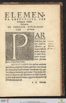 Elementa rhetorices [...]