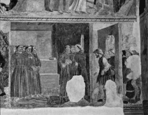 Szenen aus dem Leben des heiligen Bernardin, Schutzmantelmadonna und weitere Szenen — Wunder nach dem Tod des heiligen Bernardin