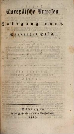 Europäische Annalen. 1817, 3