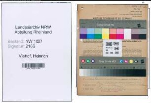 Entnazifizierung Heinrich Viehof , geb. 11.07.1883 (Kaufmann)