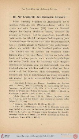 III. Zur Geschichte des römischen Breviers