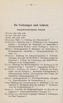 22, Evangelisch-theologische Fakultät