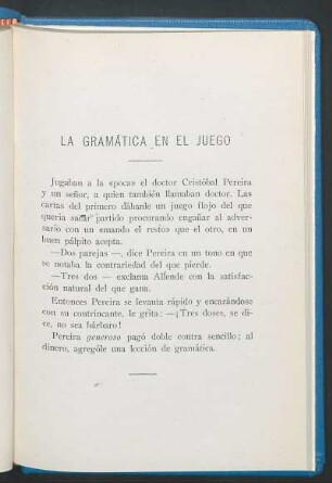 La gramática en el juego