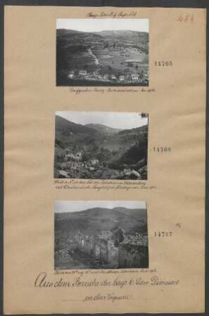 Blick v. N. in das Tal zw. Eichenrain u. Schwarzberg mit Schratzmännle - Lingekopf im Hintergrund