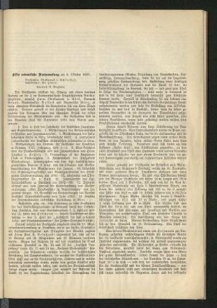 Elfte ordentliche Versammlung am 6. Oktober 1883