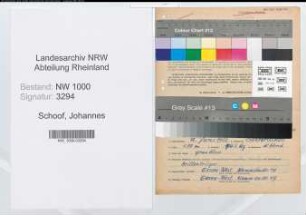 Entnazifizierung Johannes Schoof, geb. 12.06.1902 (Prediger)