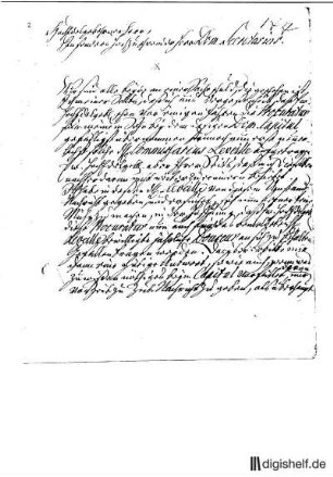 2: Brief von Hans Joachim von Zieten an Johann Wilhelm Ludwig Gleim