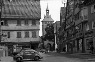 Marbach: Marktstraße mit Turm