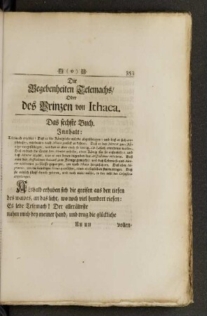 Das sechste Buch.