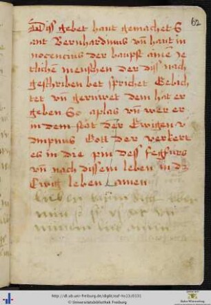 [62r - 65r] Ps. Bernhardin von Siena. Gebet vom Namen Jesu..