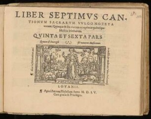 Liber septimus cantionum sacrarum ... quinque et sex vocum. Quinta et Sexta Pars