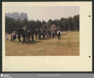 Das Schwabenbräu-Festgespann auf der Wildwiese