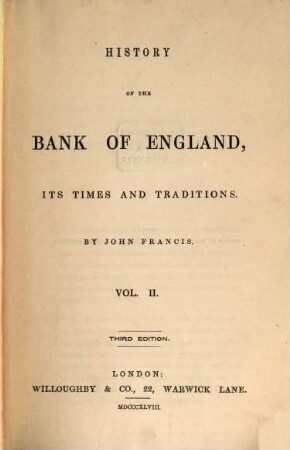 History of the bank of England, its times and traditions, 2