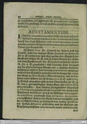 Additamentum