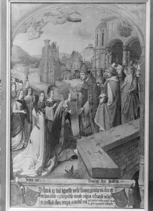 Ankunft der heiligen Ursula und ihrer Gefährtinnen in Rom