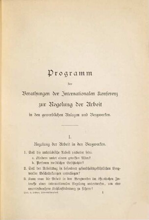 Die Protokolle der internationalen Arbeiterschutzkonferenz : In amtlichem Auftrag