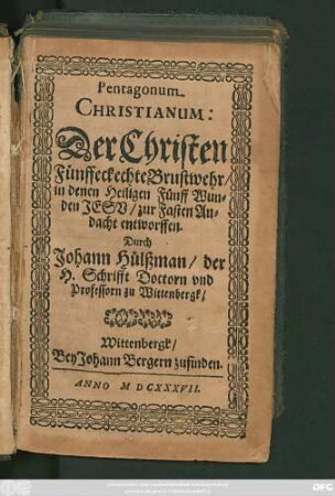 Pentagonum Christianum: