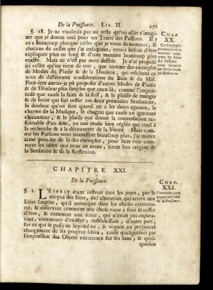 Chapitre XXI. De la Puissance