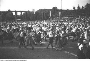 Sorbentreffen, Kreisrat Dr. Jan Ziesche, Oberregierungsrat Krenz, Kreisschulrat, 8./9. Juli 1950