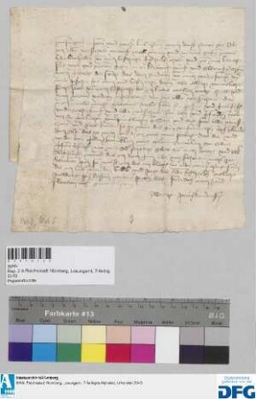 Albrecht Praegkendorff schreibt an die Stadt Nürnberg in Sachen der ihm und seinem Armmann zugefügten Beschädigungen.
