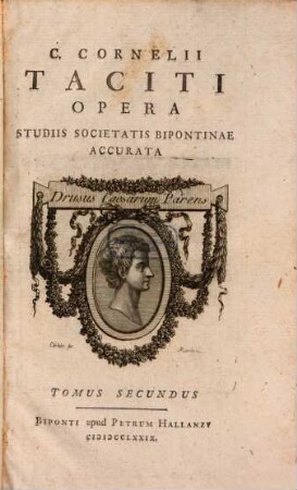 C. Cornelii Taciti Opera. Vol. 2