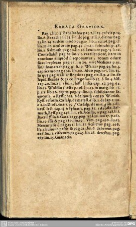 ERRATA GRAVIORA.