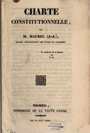 Charte constitutionelle