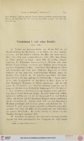 Valentinian I. und seine Familie