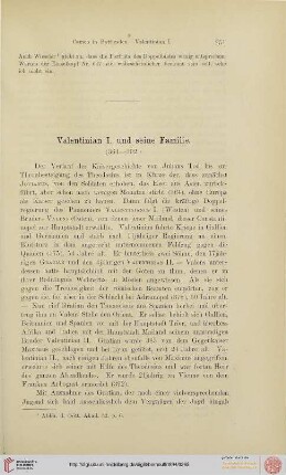 Valentinian I. und seine Familie