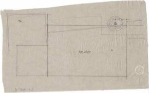 Littmann, Max; Bocksberg; Hofgut, Remisenbau - Lageplan