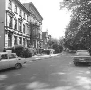 Cottbus-Mitte, Puschkinpromenade 2. Wohnhaus. Straßenansicht