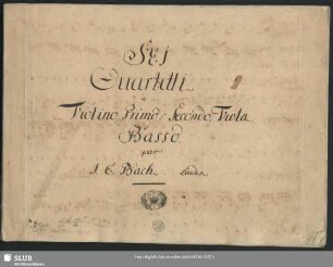 6 Quartets - Mus.3374-Q-3 : vl (2), vla, b