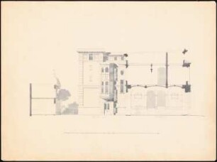 Villa Rütgers, Berlin-Tiergarten Vorprojekt: Querschnitt