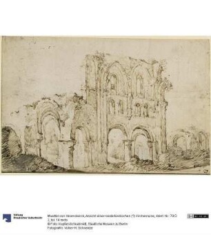 Ansicht einer niederländischen (?) Kirchenruine