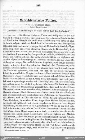 Naturhistorische Notizen