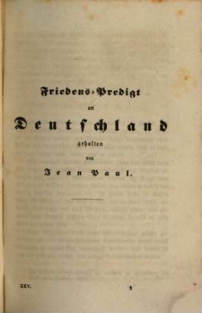 Jean Paul's sämmtliche Werke, 25