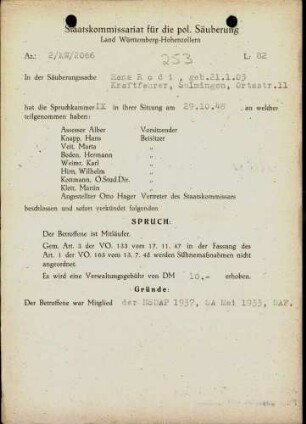 Rodi, Hans