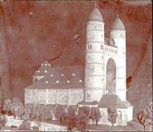 Fischer, Theodor; Ulm; Garnisonkirche (Pauluskirche) - Modellfoto