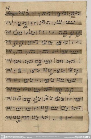 14. Allegro, A-Dur