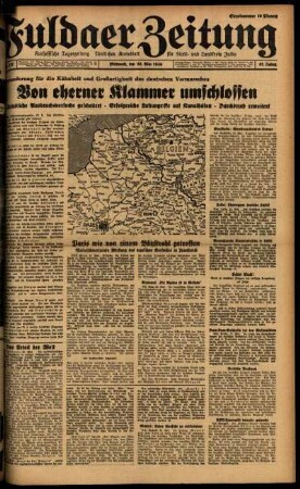 Ausgabe vom Mittwoch, den 22. Mai 1940.