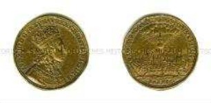 Französischer Rechenpfennig mit König Ludwig XIV. (lateinisch)