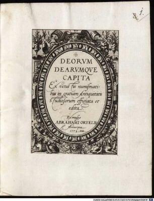 Deorum Dearumque capita