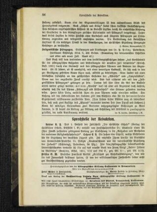 Sprechstelle der Redaktion