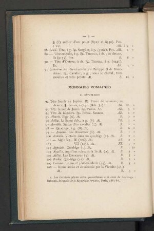 Monnaies romaines