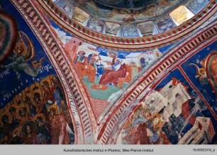 Die Ausmalung der Marienkirche : Deckenausmalung mit Christus Pantokrator in der Kuppel : Evangelisten