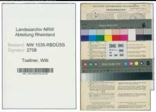 Entnazifizierung Willi Toellner , geb. 23.11.1922 ()